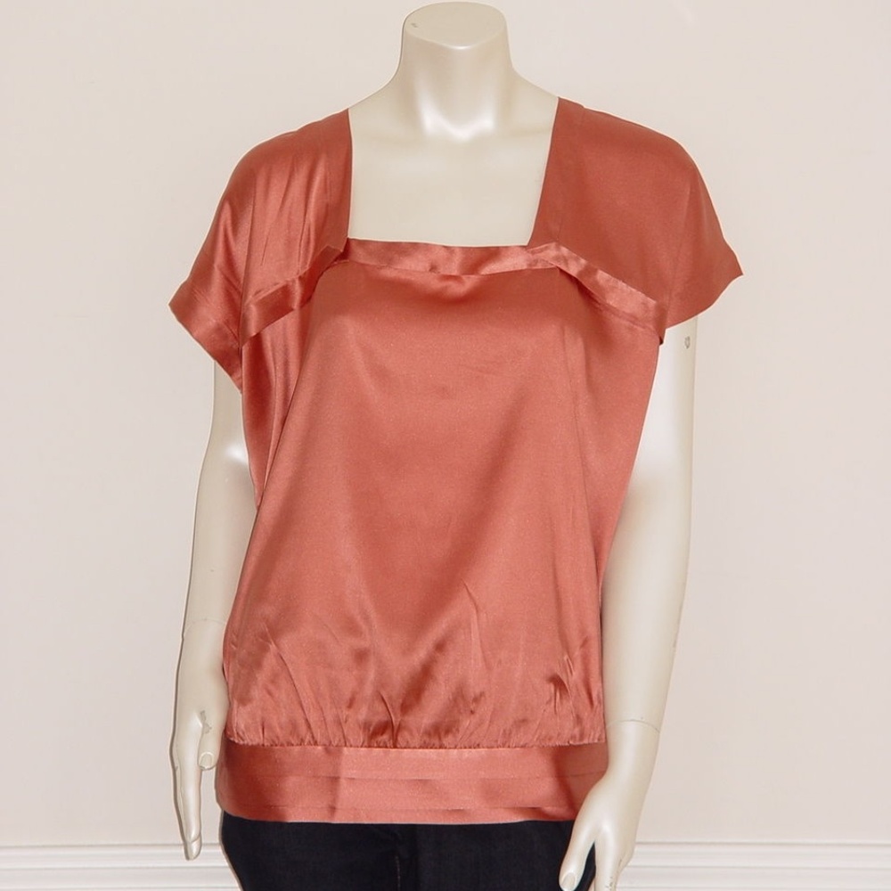 DIANE von FURSTENBERG ELROYA SOFT CHILI TOP - sz10